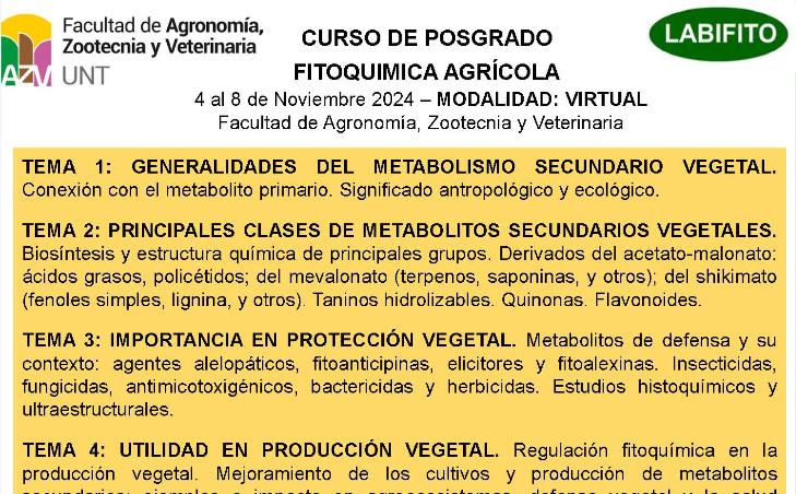 Curso de posgrado - Virtual